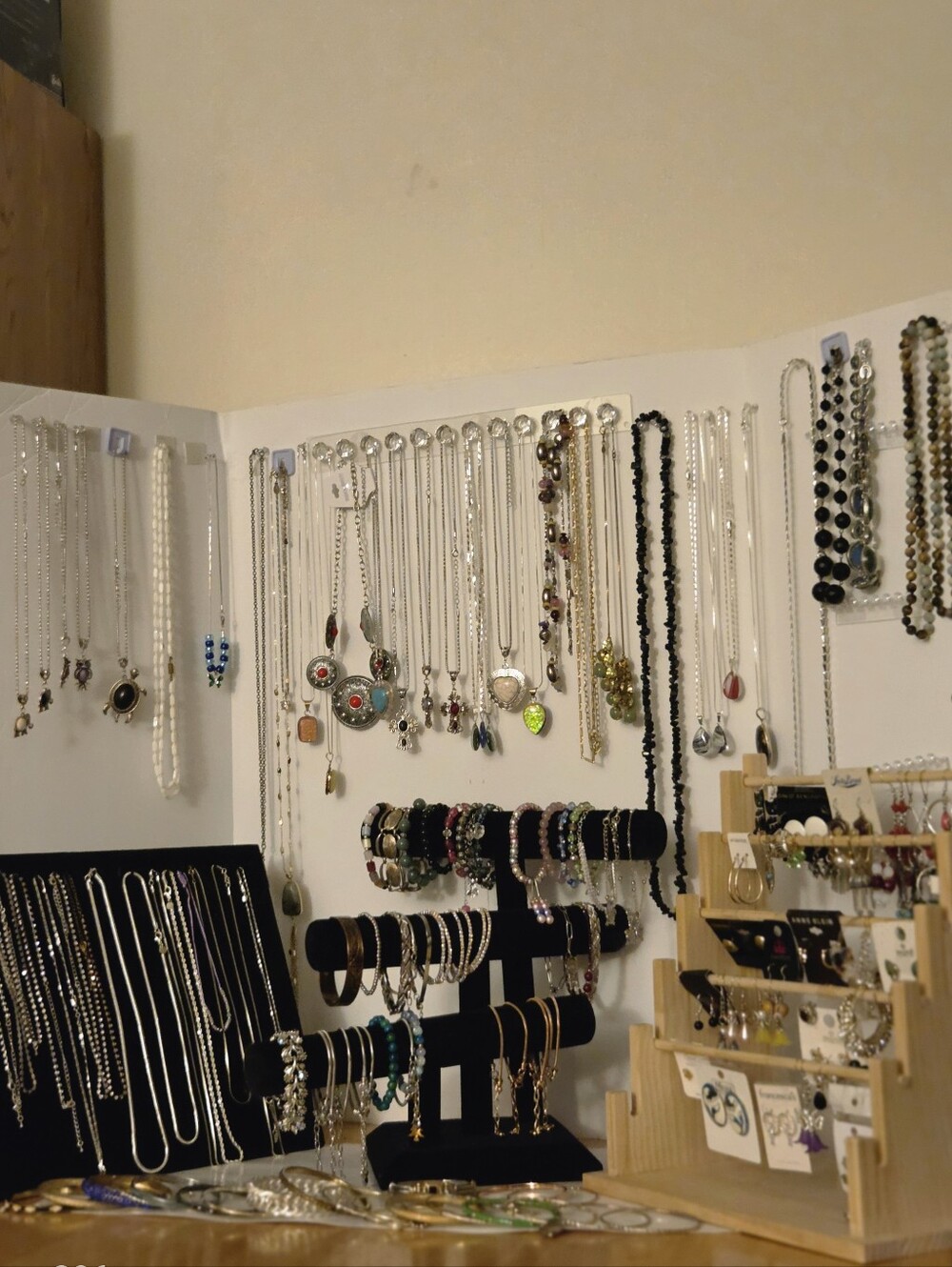 Assorted Women's Necklace Collection - Silver and Black Accents